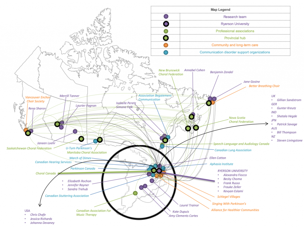 Map of locations of SingWell partners